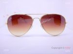RayBan Aviator Gold and Brown Copy Sunglasses Low Price